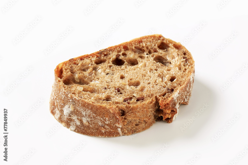 Slice of brown bread Slice of brown bread