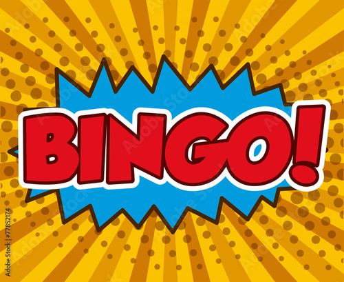 Bingo design, vector illustration.