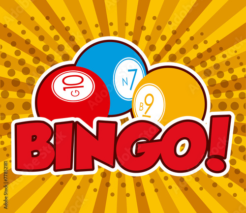 Bingo design, vector illustration.