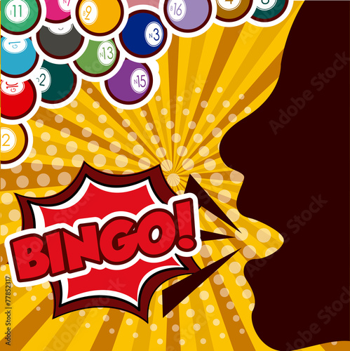 Bingo design, vector illustration.