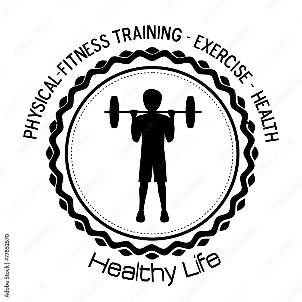 Fitness design, vector illustration.