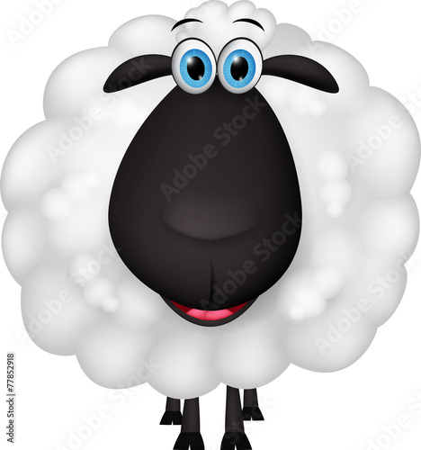 Happy Sheep cartoon