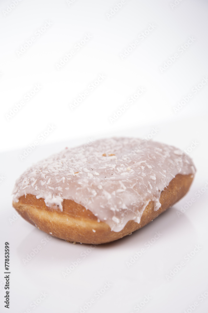 Fresh isolated donuts on white background Fresh isolated donuts on white background