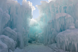 Path between ice walls