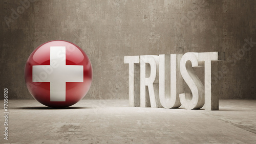 Konstfotografi Switzerland. Trust Concept
