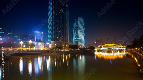 China Chengdu city building © 孤飞的鹤