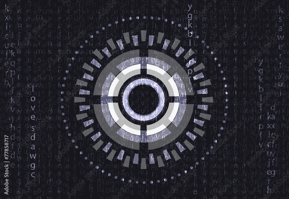 Futuristic English code, vector Futuristic English code, vector