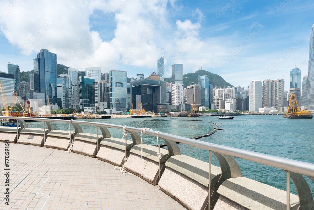 Naklejka premium Hong Kong harbour