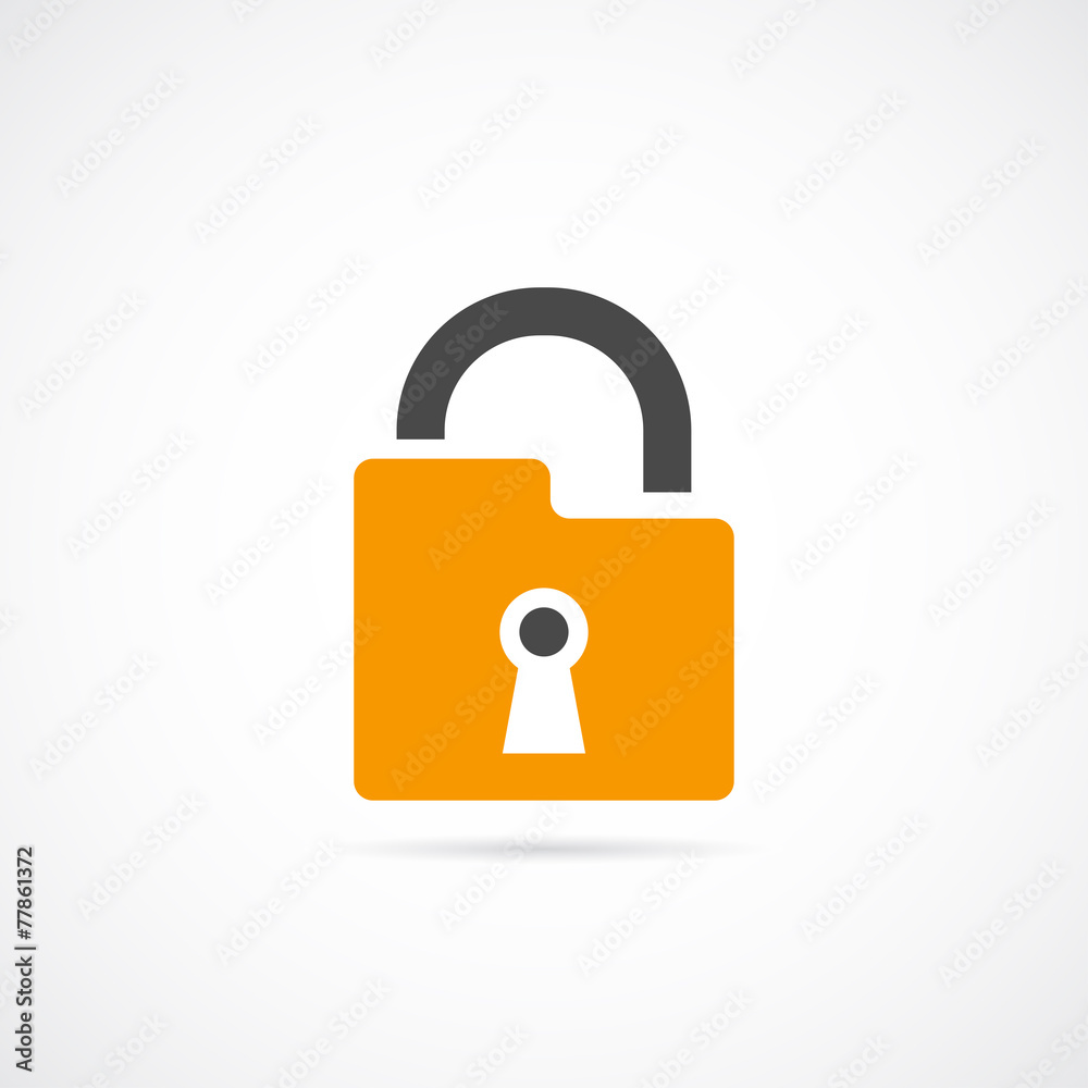 padlock design flat icon padlock design flat icon