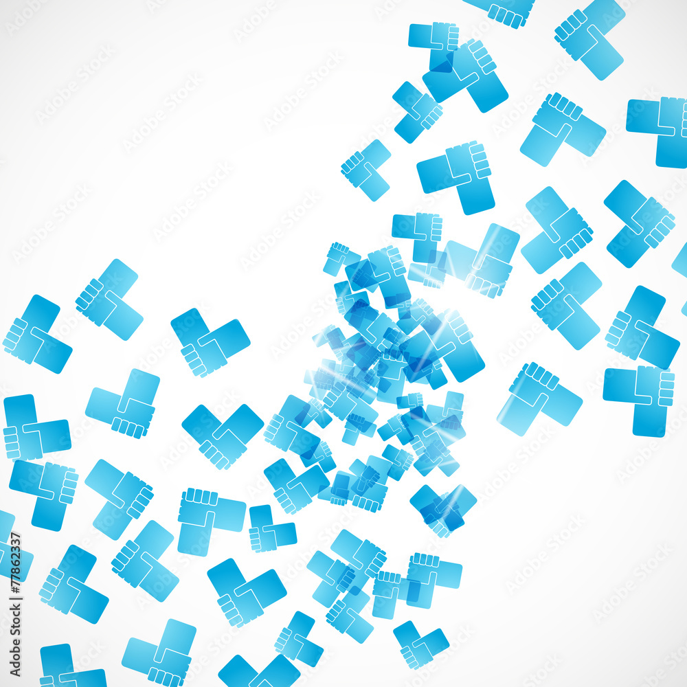 abstract background: handshake abstract background: handshake