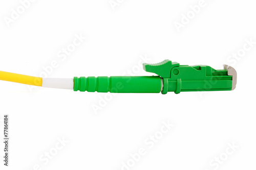 green fiber optic E2000 connector