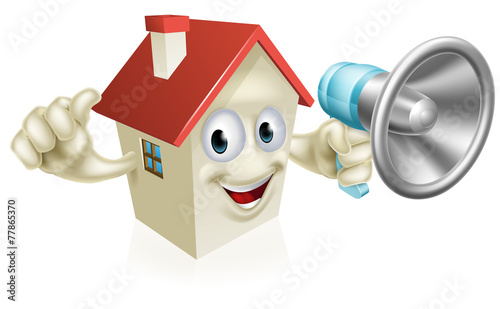 House Holding Megaphone