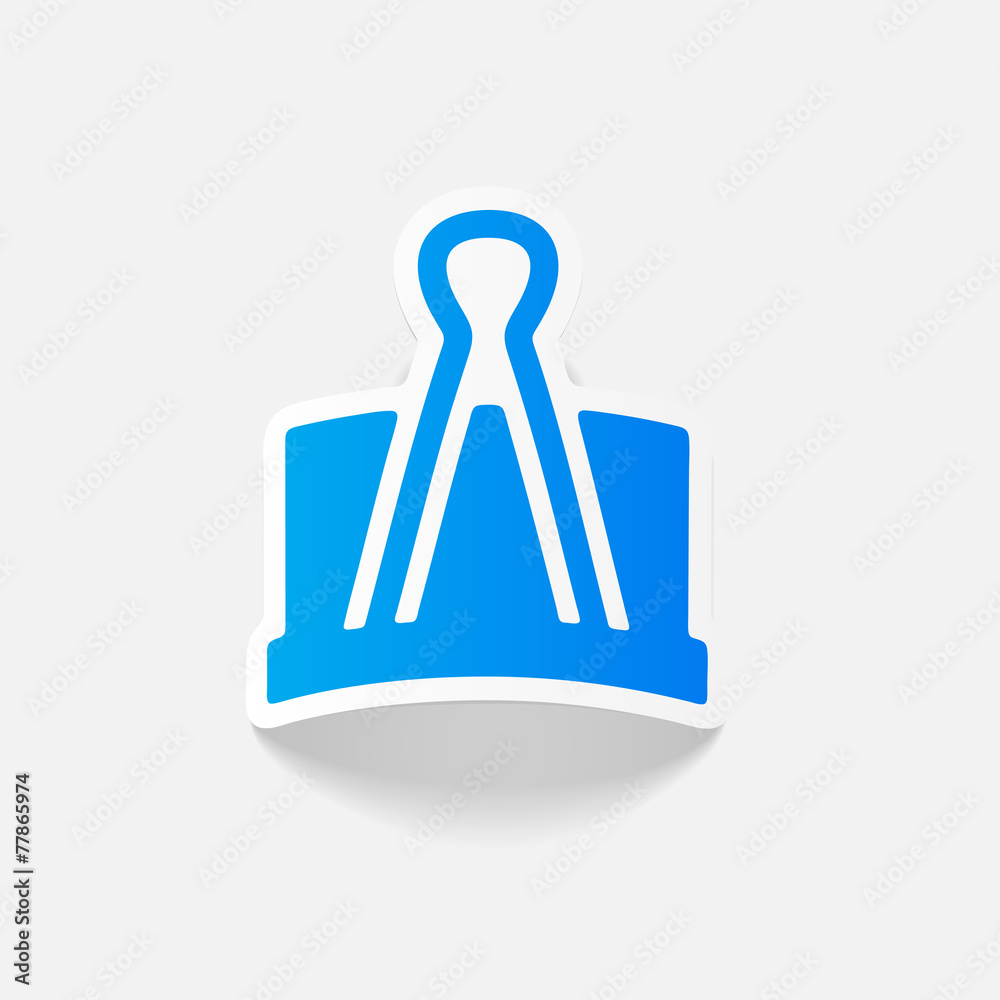 realistic design element: clip realistic design element: clip
