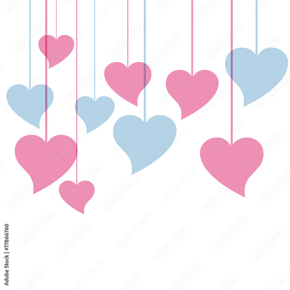 Vector hearts background Vector hearts background