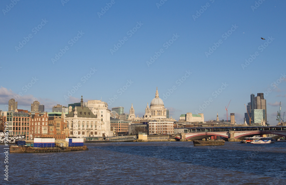 The river thames in London