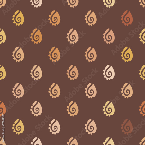 Seamless background with Mexican relics dingbats characters