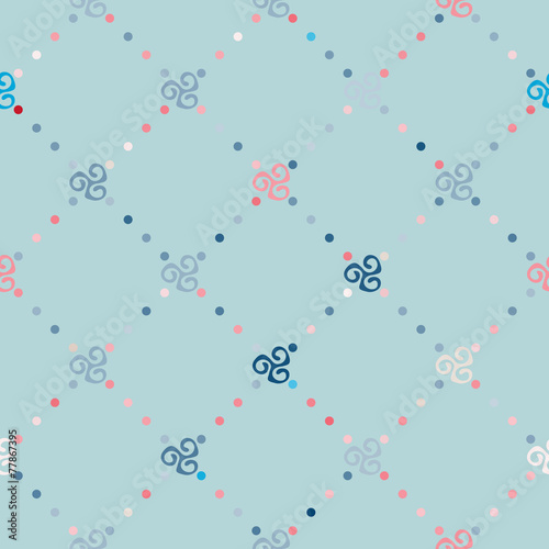 Seamless background with Mexican relics dingbats characters