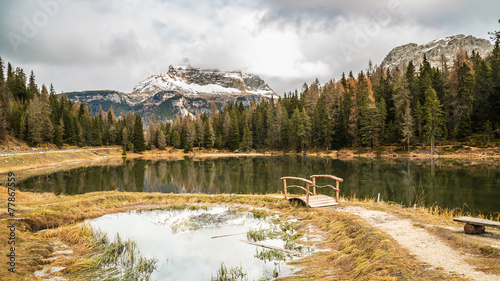 Misurina lake in the dolomiti