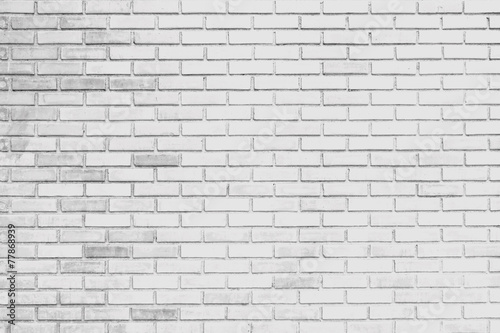 white brick wall background and texture