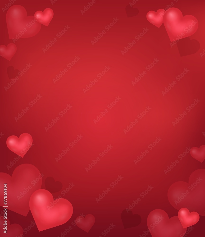 Abstract background with heart theme 3