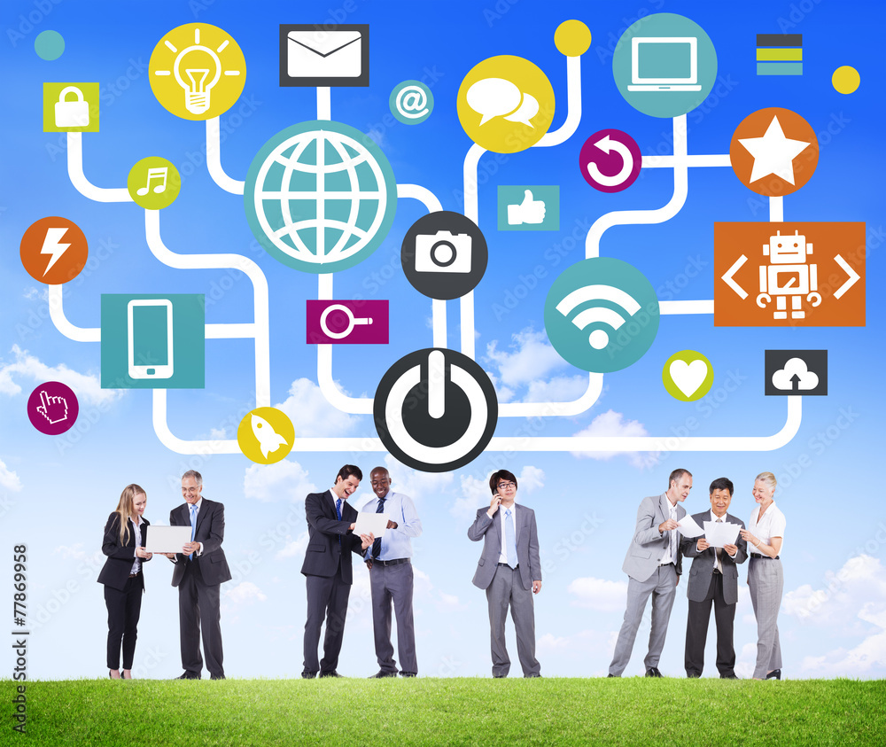 Global Communications Social Networking Business Concept Global Communications Social Networking Business Concept