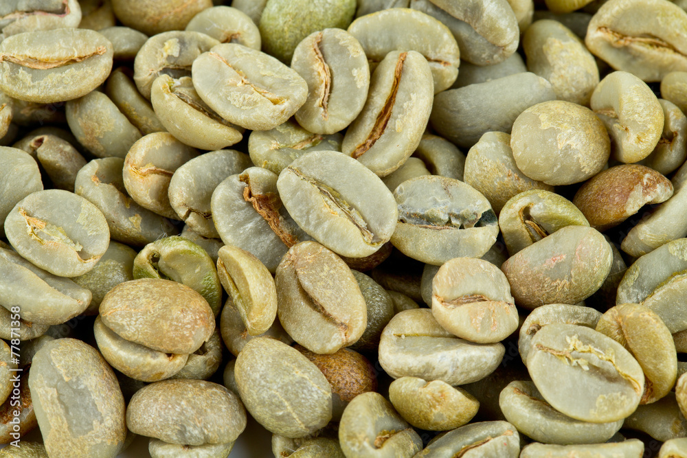 green coffee background