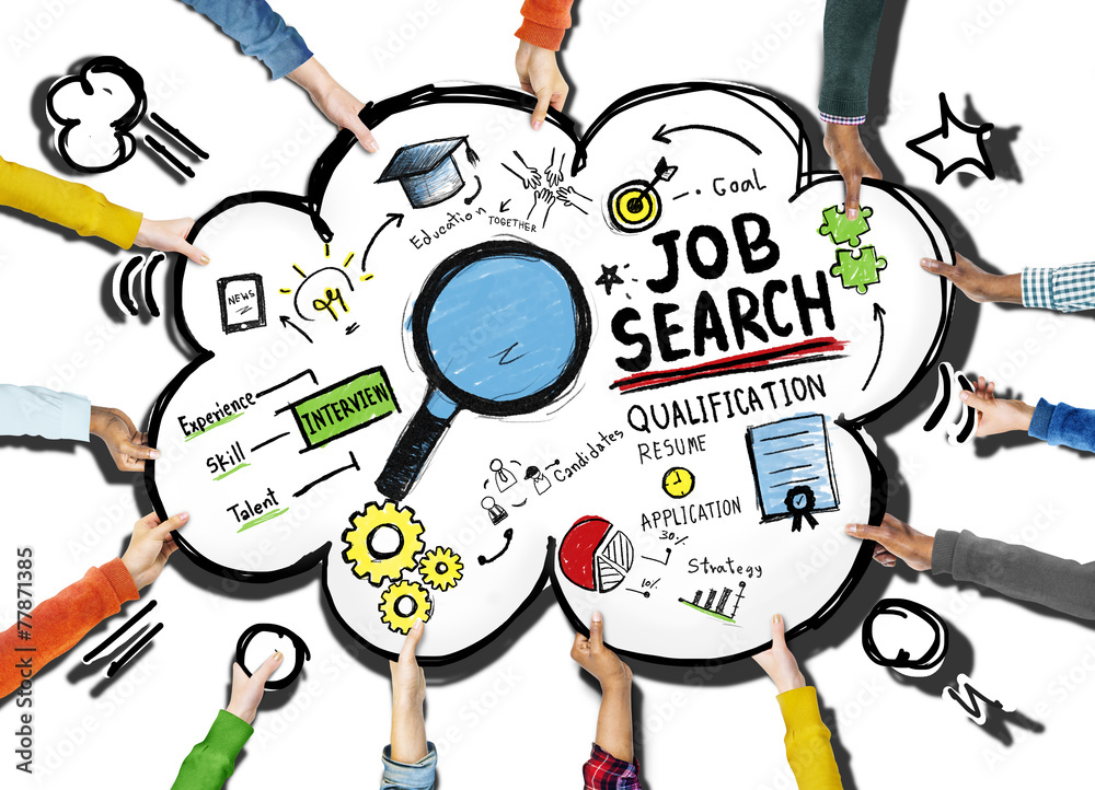 Ethnicity Hands Exploding Job Search Application Concept Photos Adobe