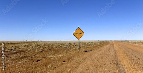 outback, gravel road, Australia photo