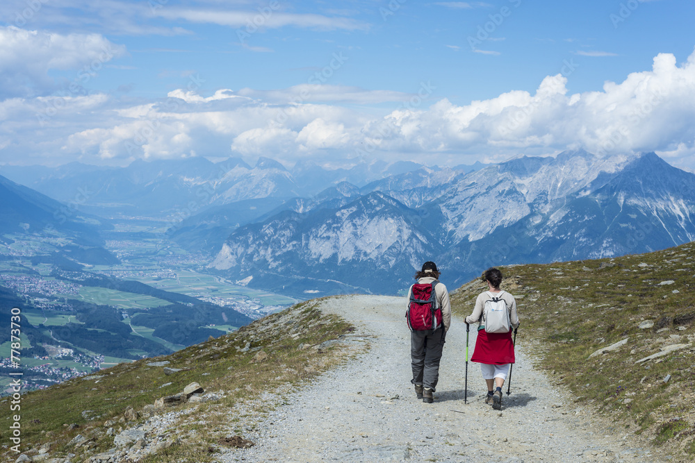 Fototapeta premium Patscherkofel peak near Innsbruck, Tyrol, Austria.