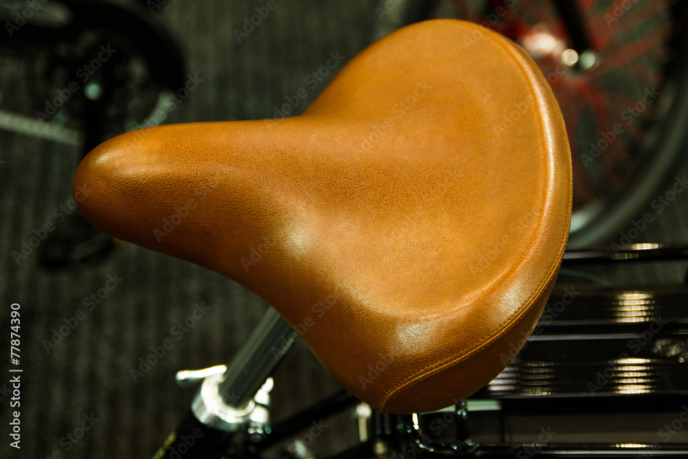Naklejka premium bicycle saddle leather