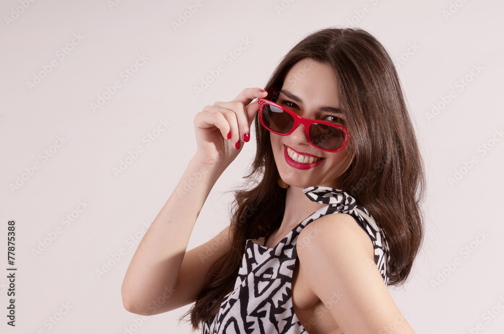 Naklejka premium Portrait of pretty woman