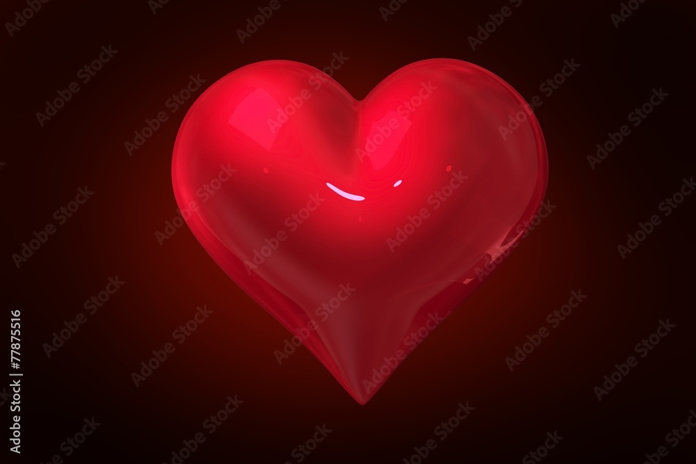 Composite image of red heart