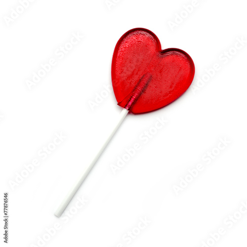 Sweet heart, isolated on white background.