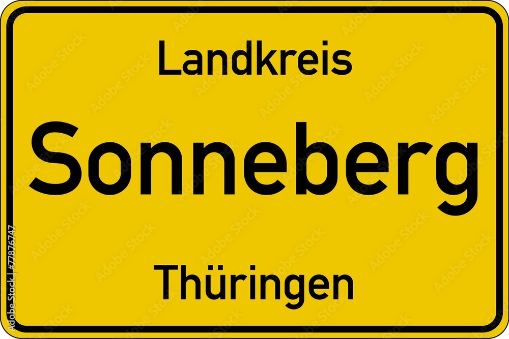 Fototapeta premium Sonneberg in Thüringen