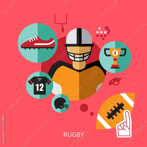 sport infographics, rugby statistic template