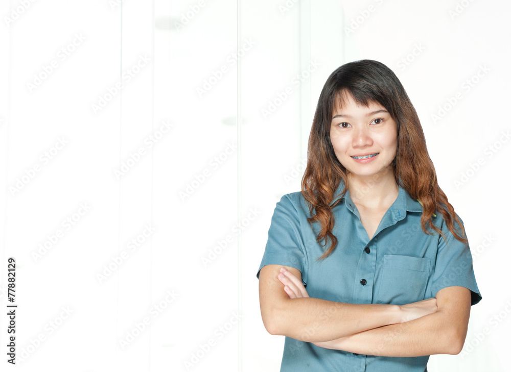 Portrait of young asia business woman 20 - 30 year old in her of Portrait of young asia business woman 20 - 30 year old in her of