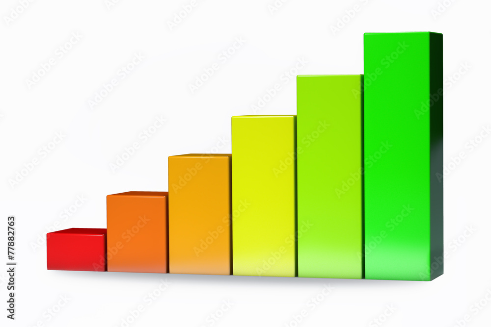 3D Increase profit isolated render illustration 3D Increase profit isolated render illustration