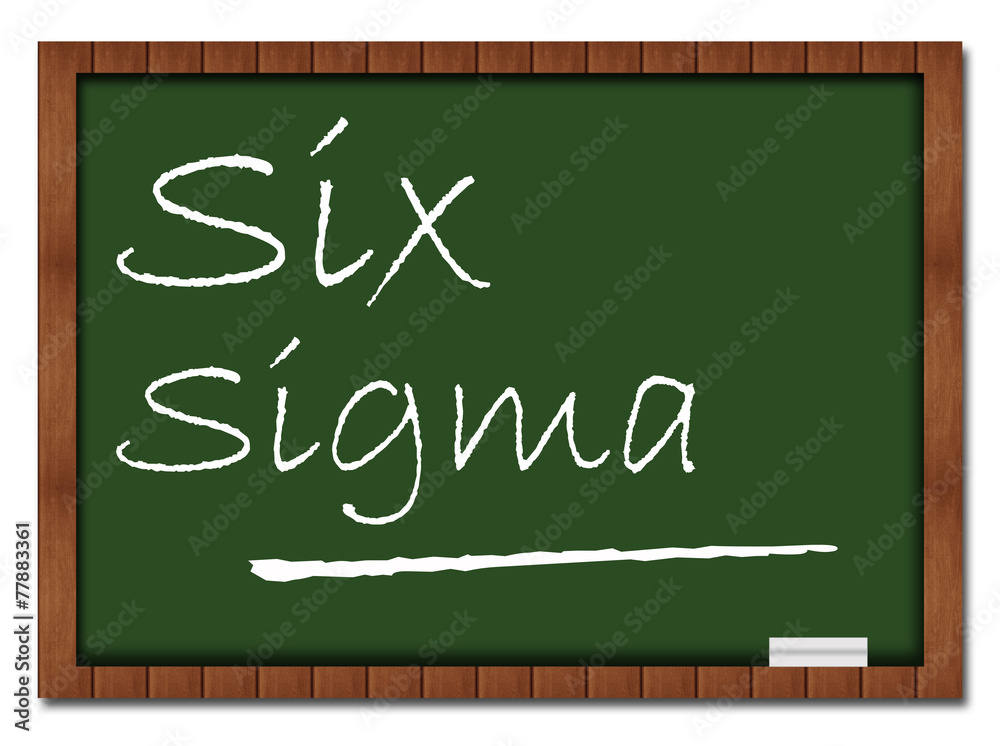 Obraz premium Six Sigma Classroom Board