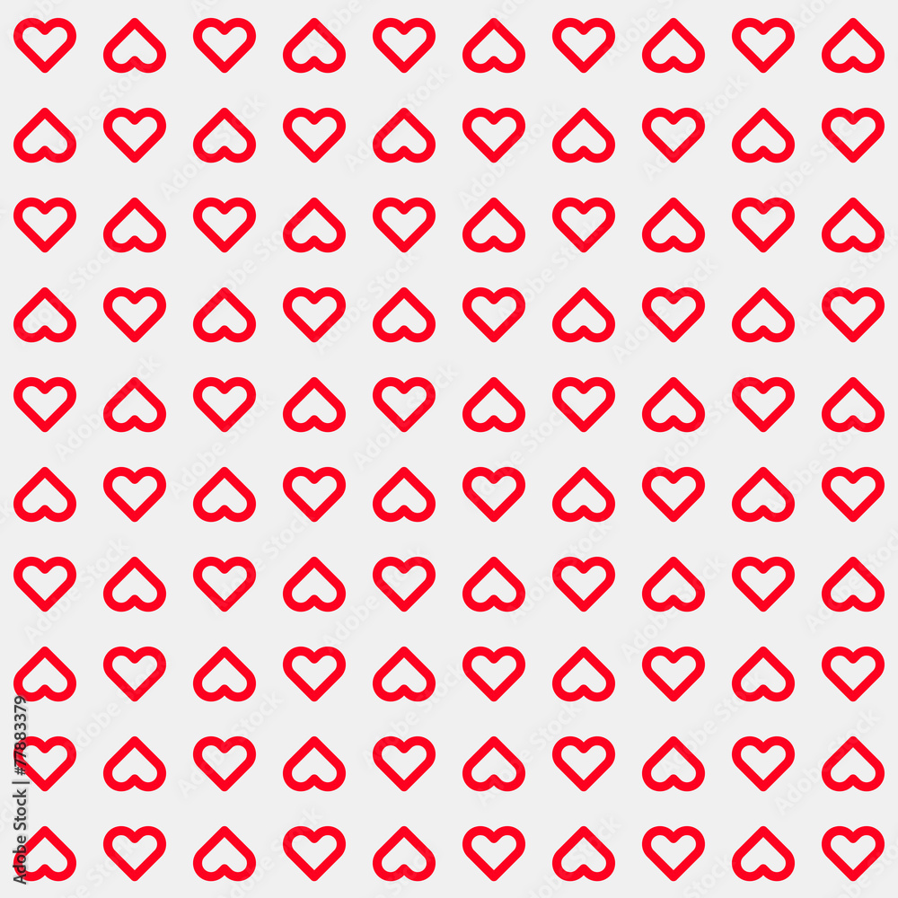 Light Abstract Background with Red Heart Signs Light Abstract Background with Red Heart Signs