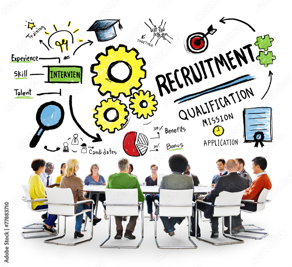 Ethnicity People Meeting Brainstorming Recruitment Concept Ethnicity People Meeting Brainstorming Recruitment Concept