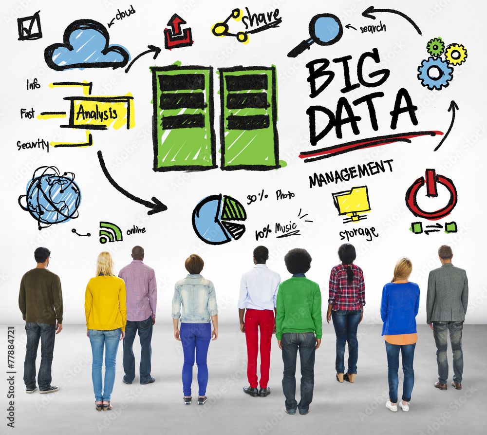 Ethnicity Group Big Data Information Data Center Concept Ethnicity Group Big Data Information Data Center Concept