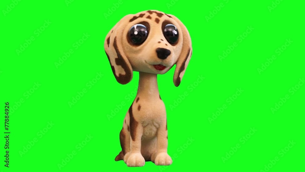 funny and cute toy dog accessory for cars green screen funny and cute toy dog accessory for cars green screen