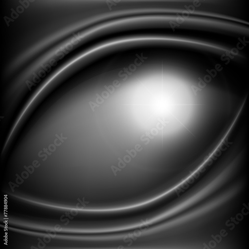 Black glossy background with abstract waves