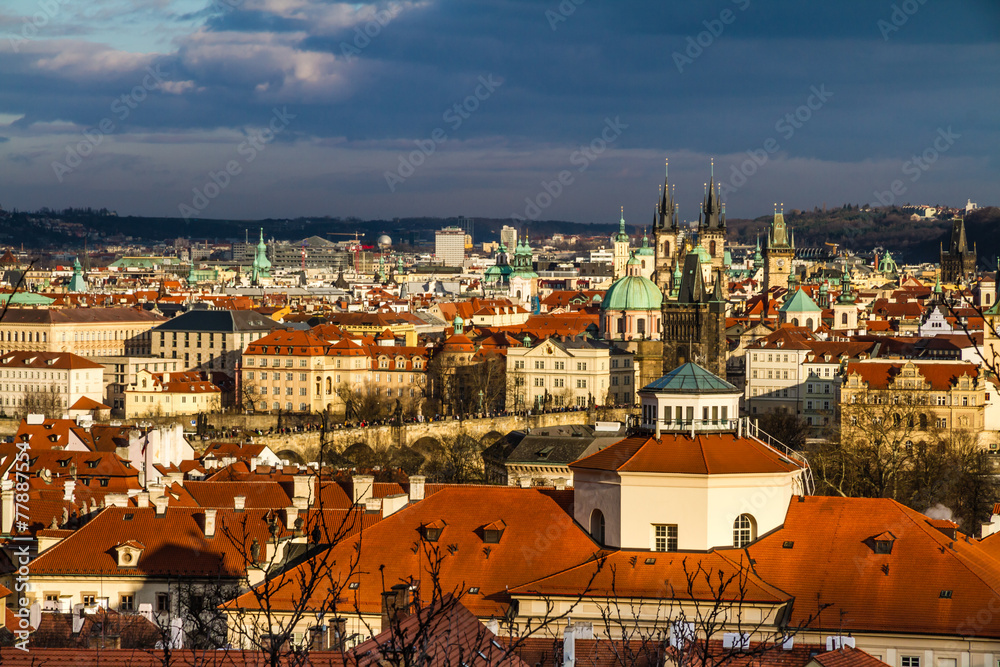 Fototapeta premium View of Praque Towers - Prague,Czech Republic