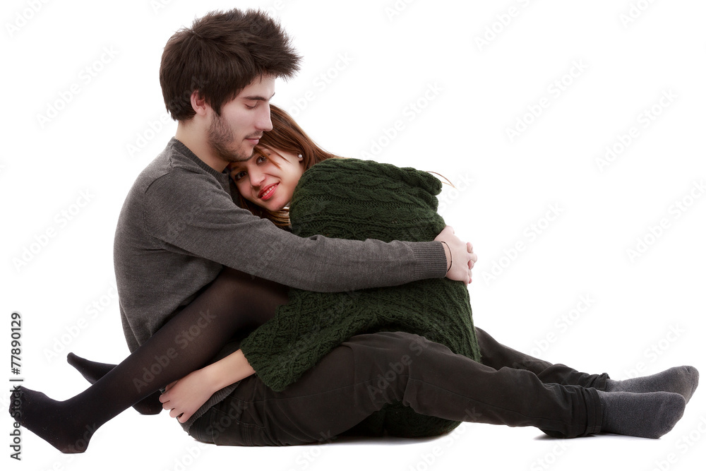 picture of a young couple, valentine day concept picture of a young couple, valentine day concept
