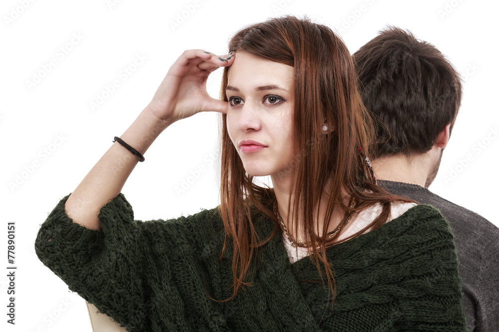 picture of a young couple, valentine day concept picture of a young couple, valentine day concept