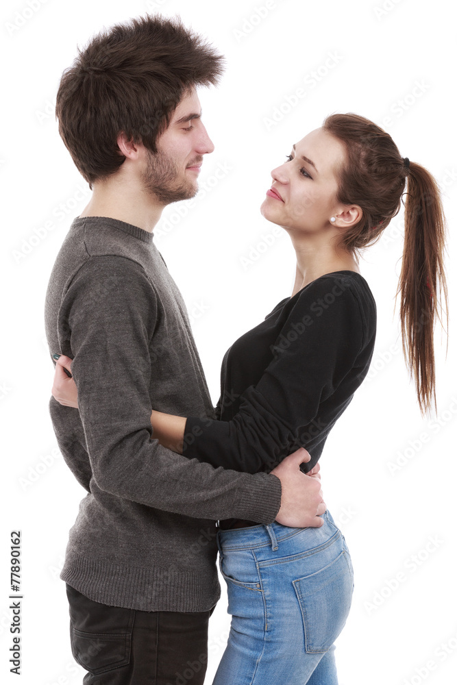 picture of a young couple, valentine day concept picture of a young couple, valentine day concept