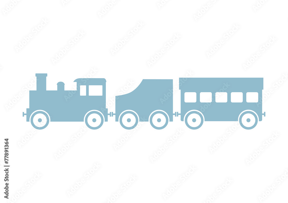 Train vector icon on white background Train vector icon on white background