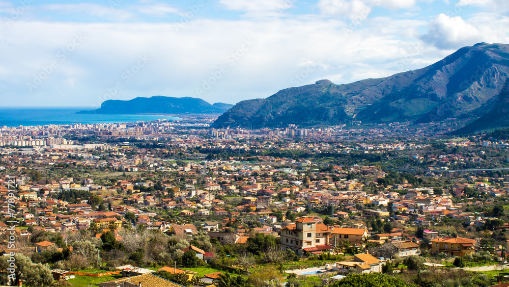 cityscape of Palermo, In Italy
