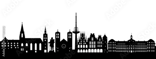 Münster Silhouette abstrakt
